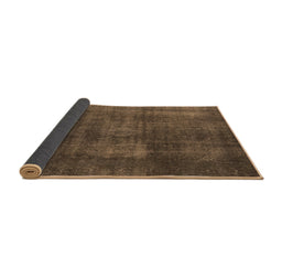 Sideview of Abstract Brown Modern Rug, abs2846brn