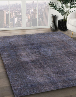 Abstract Rat Gray Modern Rug in Family Room, abs2846