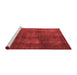 Modern Red Washable Rugs