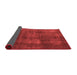 Abstract Red Modern Area Rugs