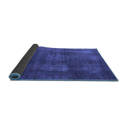 Sideview of Abstract Blue Modern Rug, abs2846blu