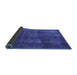 Sideview of Abstract Blue Modern Rug, abs2846blu