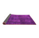 Sideview of Abstract Pink Modern Rug, abs2846pnk