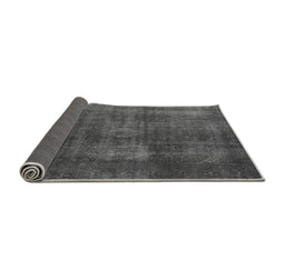 Sideview of Abstract Gray Modern Rug, abs2846gry