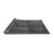 Sideview of Abstract Gray Modern Rug, abs2846gry