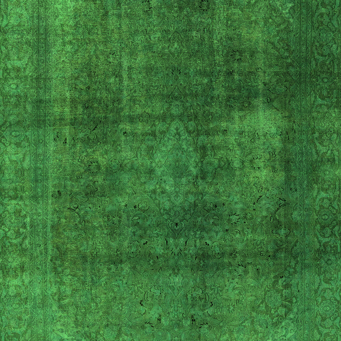 Machine Washable Abstract Green Modern Area Rugs, wshabs2846grn