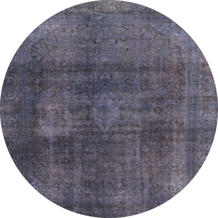 Round Abstract Rat Gray Modern Rug, abs2846