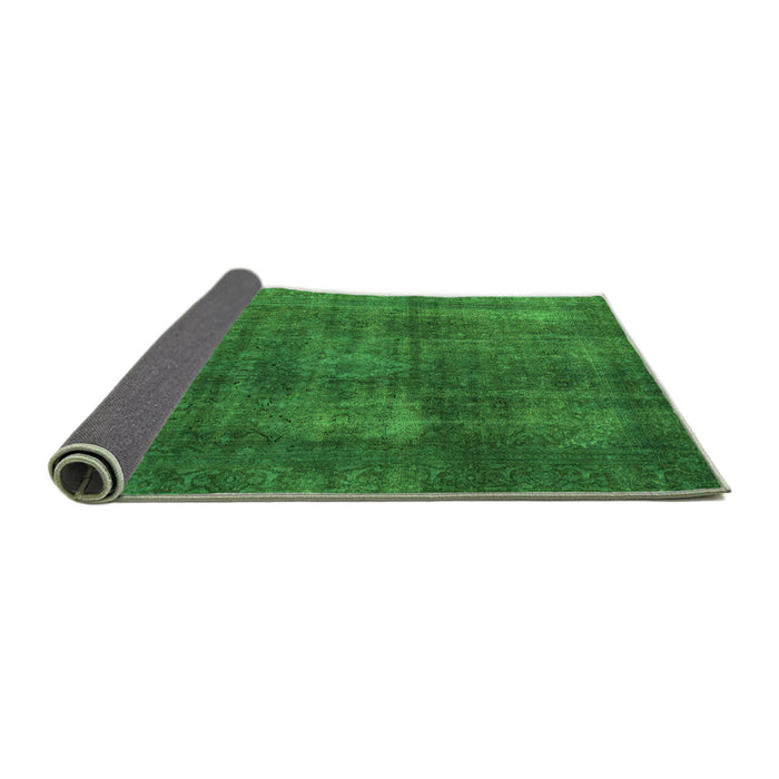 Sideview of Abstract Green Modern Rug, abs2846grn