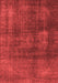 Abstract Red Modern Area Rugs