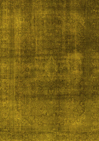 Abstract Yellow Modern Rug, abs2846yw