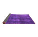 Sideview of Abstract Purple Modern Rug, abs2846pur