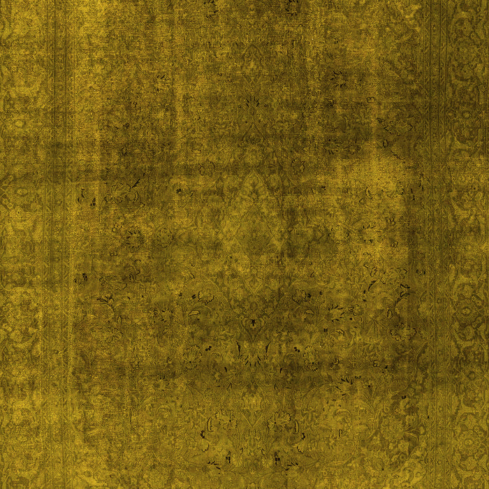 Machine Washable Abstract Yellow Modern Rug, wshabs2846yw