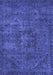 Machine Washable Persian Blue Bohemian Rug, wshabs2847blu