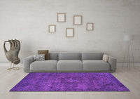 Machine Washable Persian Purple Bohemian Rug, wshabs2847pur