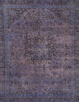 Abstract Plum Purple Persian Rug, abs2847