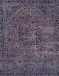 Machine Washable Abstract Plum Purple Rug, wshabs2847