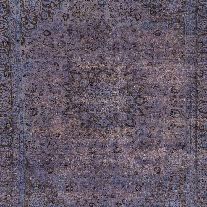 Machine Washable Abstract Plum Purple Rug, wshabs2847