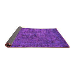 Sideview of Persian Purple Bohemian Rug, abs2847pur