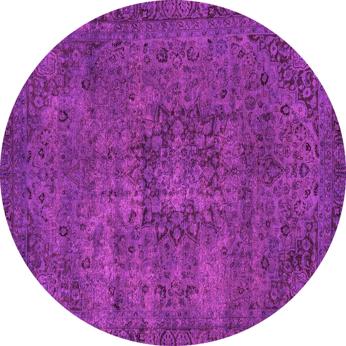 Round Persian Pink Bohemian Rug, abs2847pnk