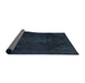 Sideview of Abstract Blue Modern Rug, abs2848