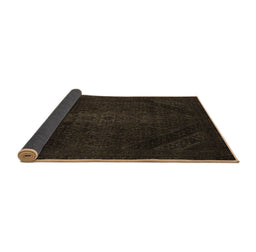 Sideview of Abstract Brown Modern Rug, abs2848brn