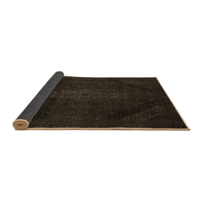 Sideview of Abstract Brown Modern Rug, abs2848brn
