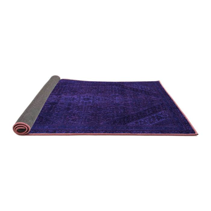 Sideview of Abstract Purple Modern Rug, abs2848pur