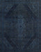 Abstract Blue Modern Rug, abs2848