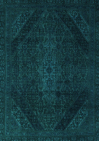 Abstract Turquoise Modern Rug, abs2848turq