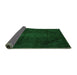 Sideview of Abstract Green Modern Rug, abs2848grn