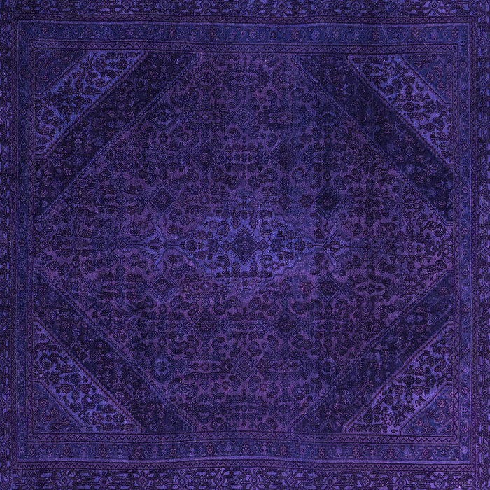 Square Abstract Purple Modern Rug, abs2848pur