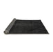 Sideview of Abstract Gray Modern Rug, abs2848gry