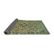 Sideview of Abstract Avocado Green Modern Rug, abs2849