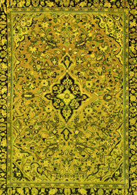 Abstract Yellow Modern Rug, abs2849yw