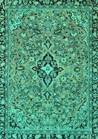 Abstract Turquoise Modern Rug, abs2849turq