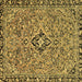 Square Abstract Brown Modern Rug, abs2849brn