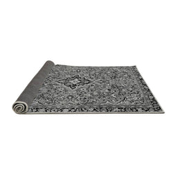 Sideview of Abstract Gray Modern Rug, abs2849gry