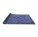 Sideview of Abstract Blue Modern Rug, abs2849blu