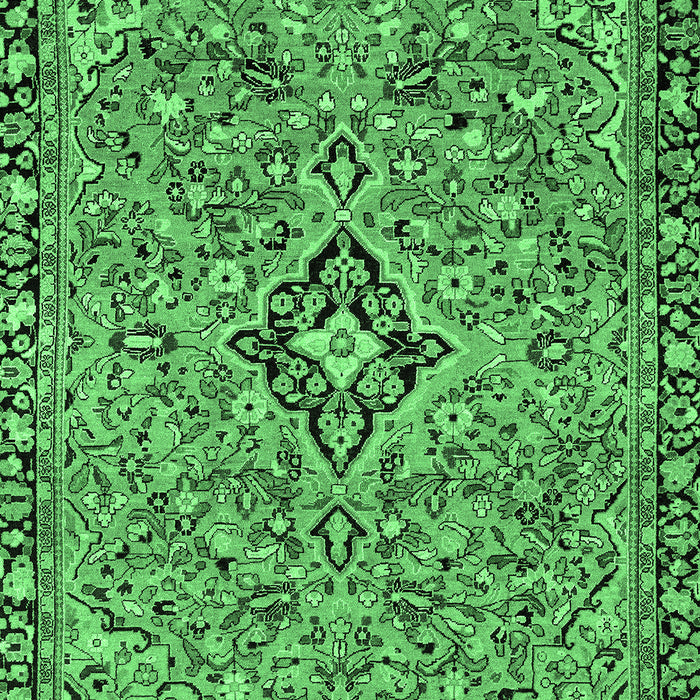 Machine Washable Abstract Emerald Green Modern Area Rugs, wshabs2849emgrn
