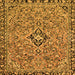 Square Abstract Orange Modern Rug, abs2849org