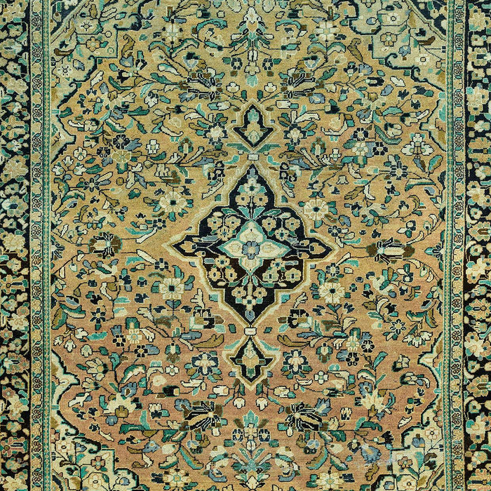 Machine Washable Abstract Avocado Green Rug, wshabs2849