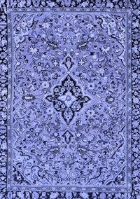 Abstract Blue Modern Rug, abs2849blu