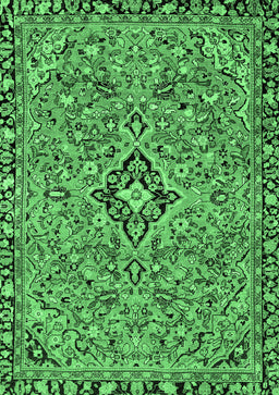 Abstract Emerald Green Modern Rug, abs2849emgrn