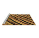 Sideview of Machine Washable Oriental Brown Modern Rug, wshabs284brn