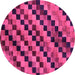 Round Oriental Pink Modern Rug, abs284pnk