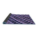 Sideview of Oriental Blue Modern Rug, abs284blu