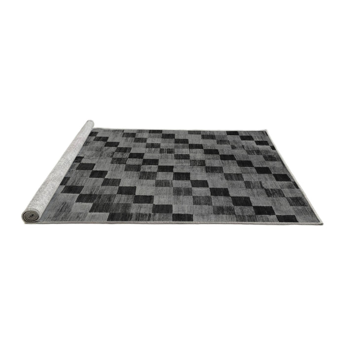 Sideview of Machine Washable Oriental Gray Modern Rug, wshabs284gry