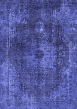 Abstract Blue Modern Rug, abs2850blu