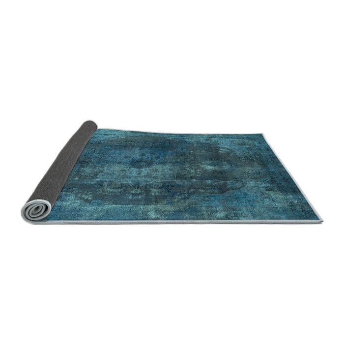 Sideview of Abstract Light Blue Modern Rug, abs2850lblu