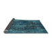 Sideview of Abstract Light Blue Modern Rug, abs2850lblu